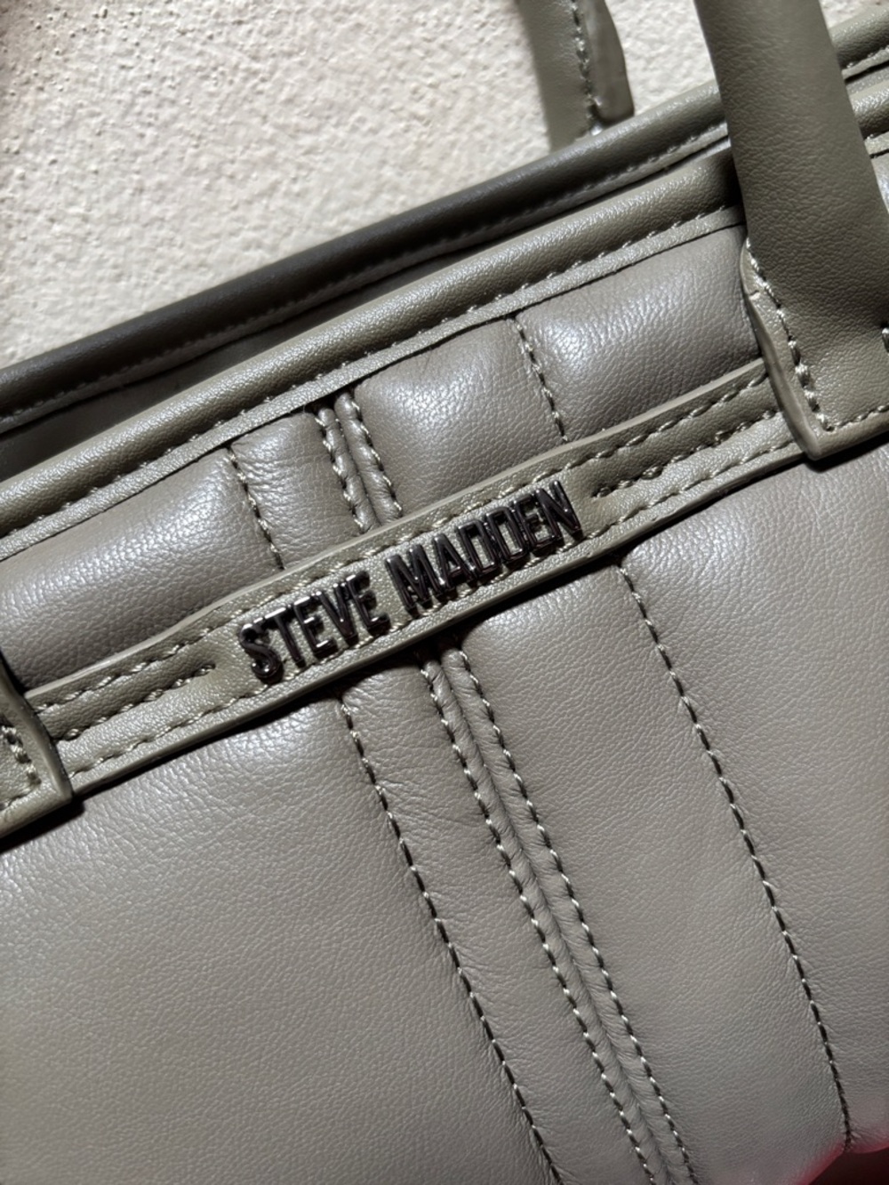 Steve Madden Olive Quilted Mini Satchel Crossbody - Picture 2 of 8